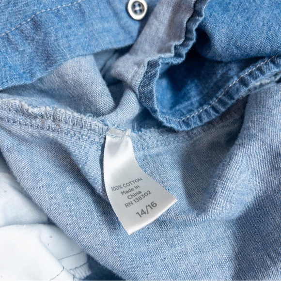 Avenue Denim Button-Up Tunic - Picture 9 of 10